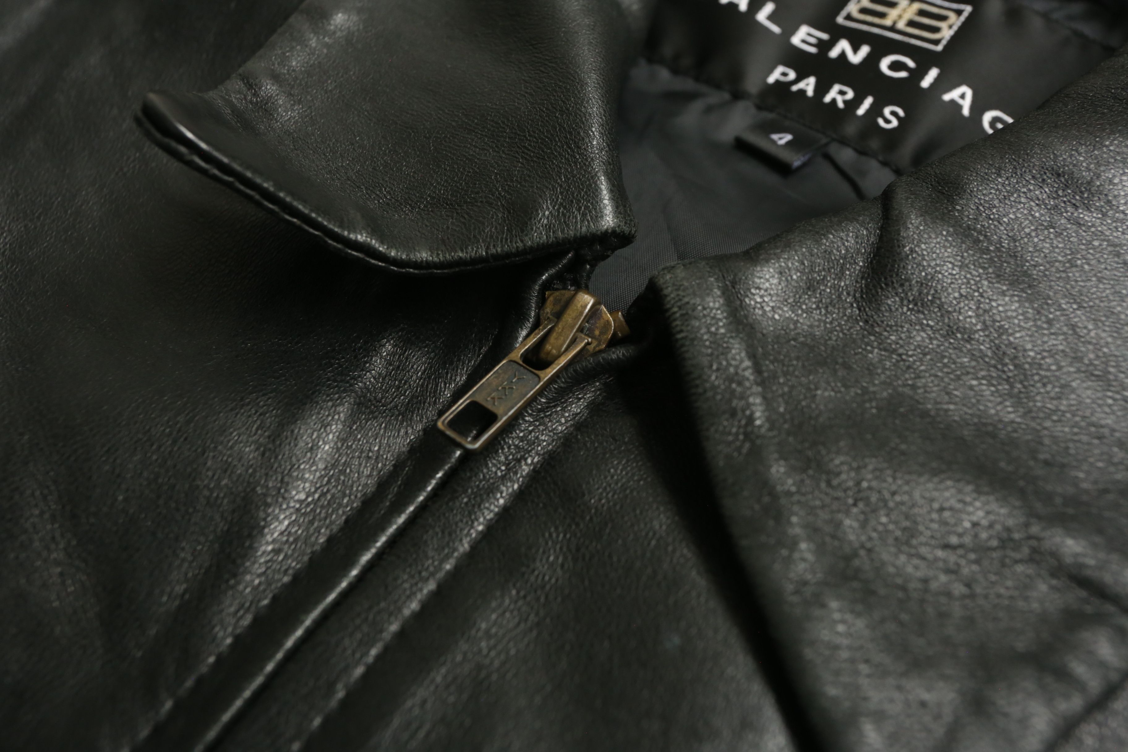 Balenciaga Balenciaga - Vintage - Zip-Up Leather Jacket Size US L / EU 52-54 / 3 - 6 Thumbnail