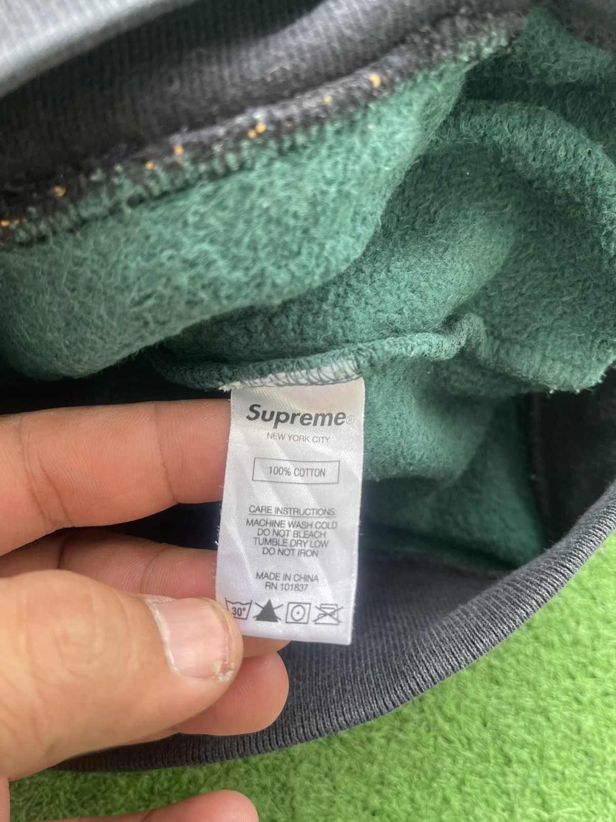 Supreme 🔥HOT🔥VINTAGE SUPREME STRIPED RIB HOODIES VERY RARE Size US L / EU 52-54 / 3 - 8 Thumbnail
