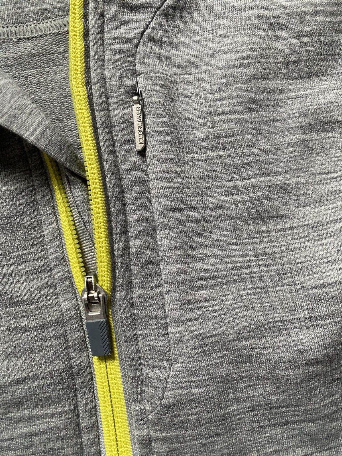 Icebreaker Icebreaker GT Merino Gray And Yellow Zip-Up Jacket Women’s Size S / US 4 / IT 40 - 4 Thumbnail
