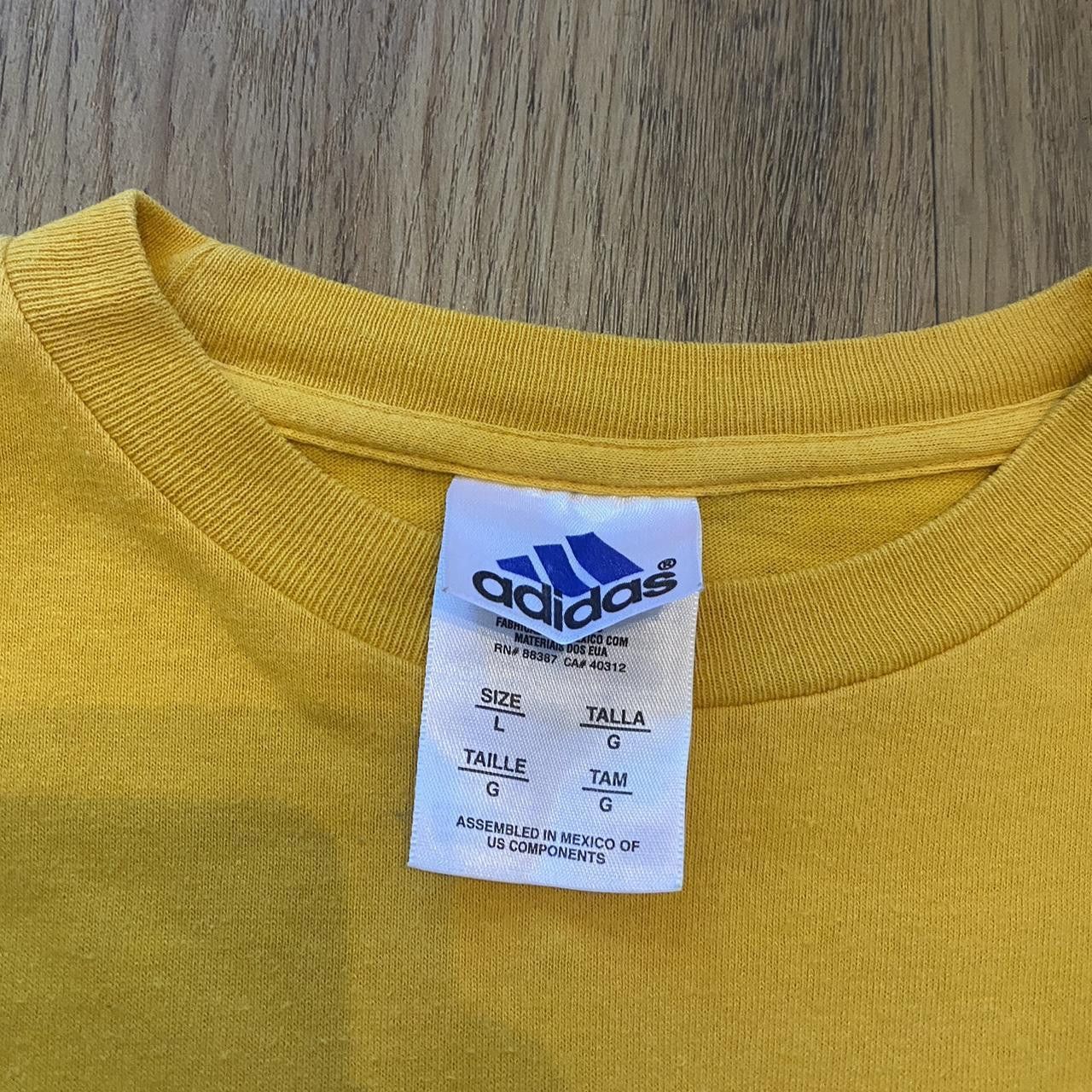 Adidas 2000s Yellow Adidas long sleeve with logo Size US XS / EU 42 / 0 - 5 Thumbnail