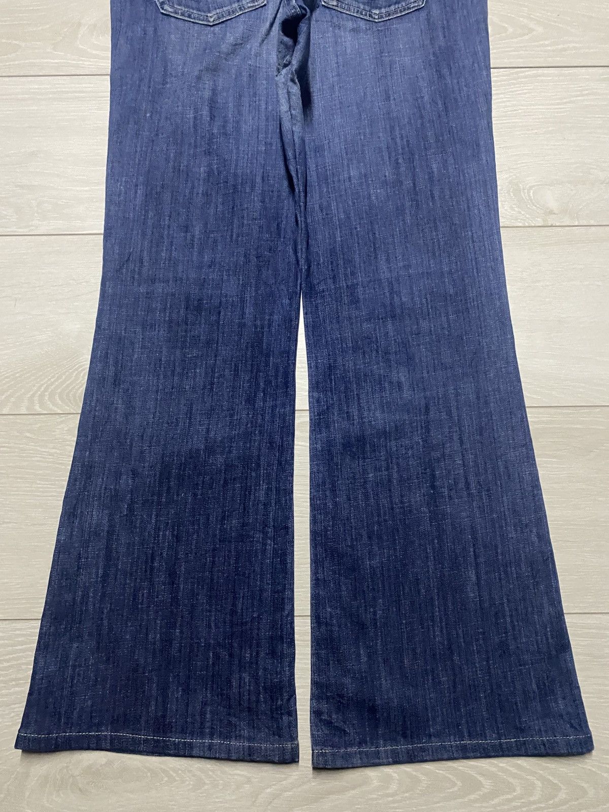 AG Adriano Goldschmied Vintage Adriano the Angle Blue Wash Flare Jeans Size US 35 - 6 Thumbnail