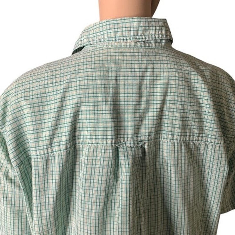 Chaps CHAPS Easy Care Men's Large Casual Shirt Green Plaid Button Size US L / EU 52-54 / 3 - 8 Thumbnail