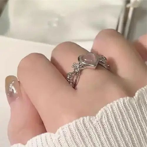 Other Love Heart Adjustable Ring Size ONE SIZE - 2 Thumbnail