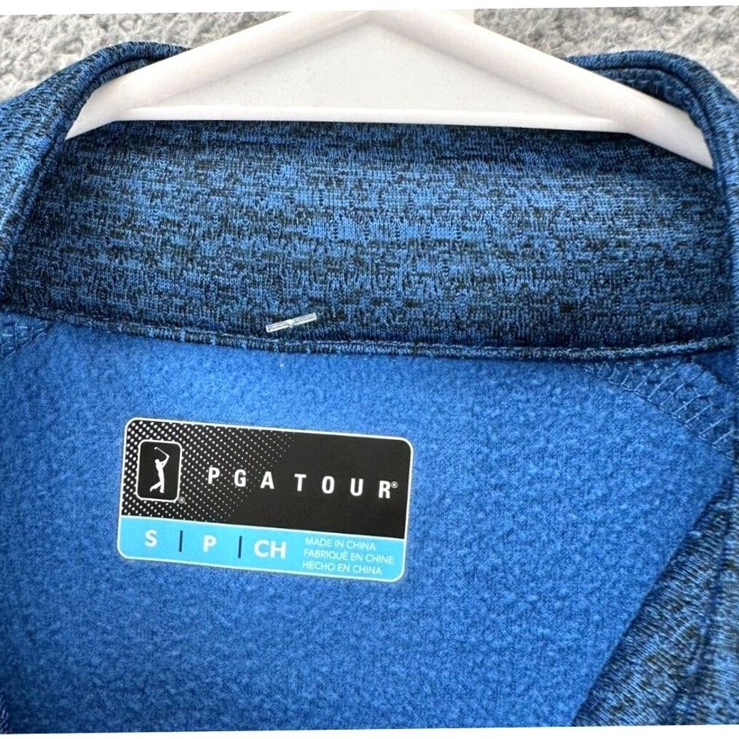 PGA Tour PGA Tour Shirt Mens Small Blue Athletic Pullover Quarter Zip Long Sleeve NEW Size US S / EU 44-46 / 1 - 4 Thumbnail
