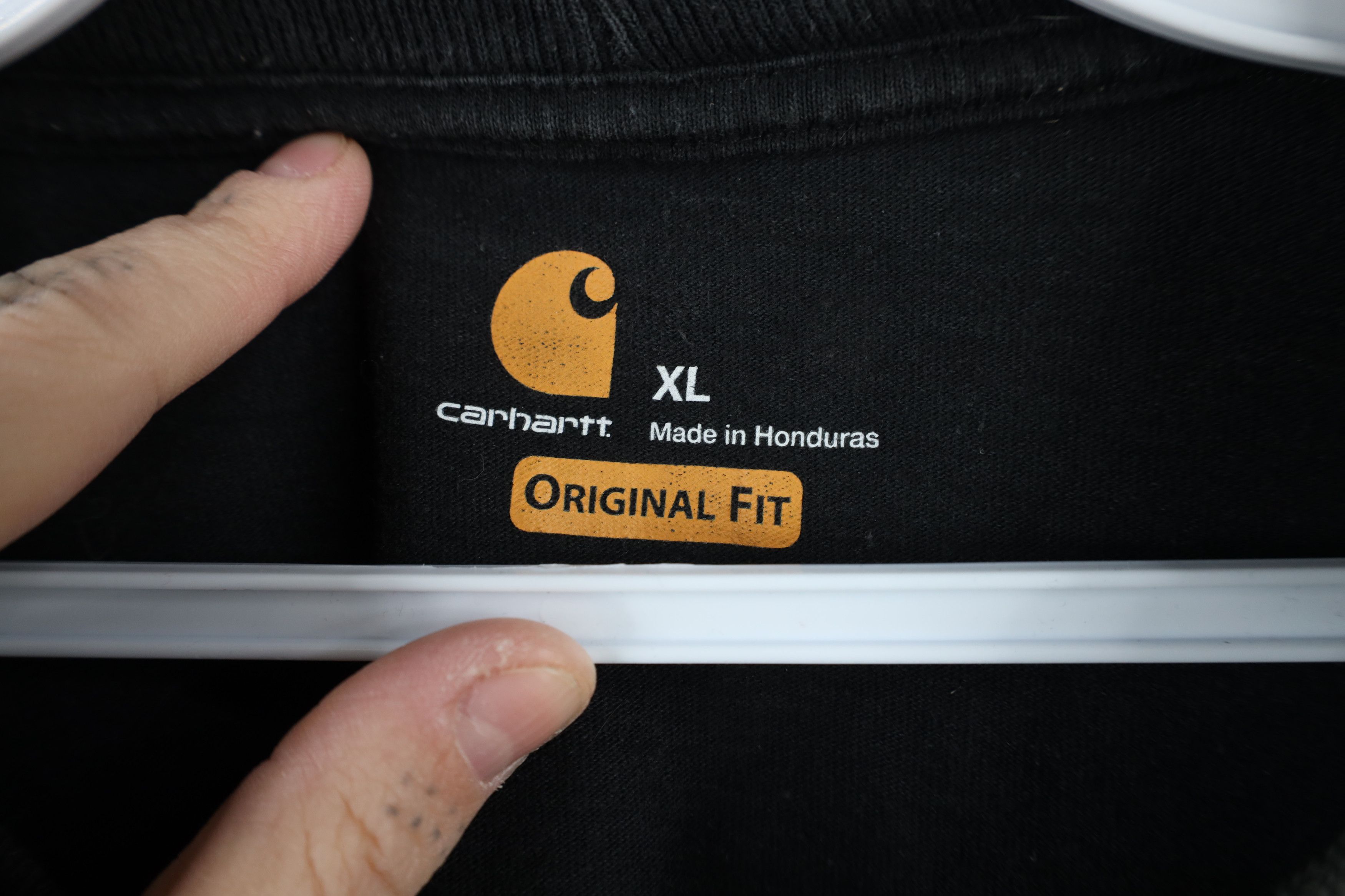 Carhartt × Vintage Vintage Carhartt Spell Out Short Sleeve Pocket T-Shirt Black Size US XL / EU 56 / 4 - 10 Thumbnail