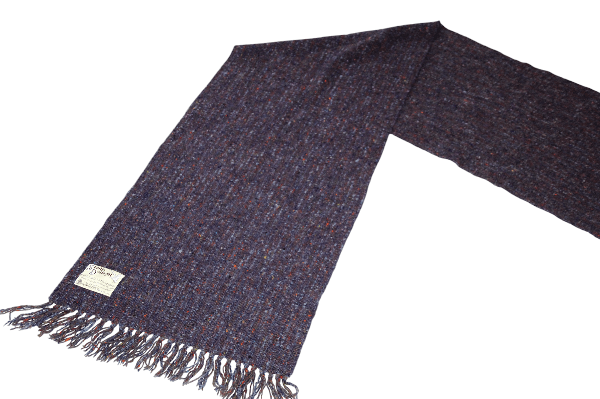 Donegal Tweed Studio Donegal Handcrafted & Handwoven Tweed Scarf 2m x 45cm Size ONE SIZE - 5 Thumbnail