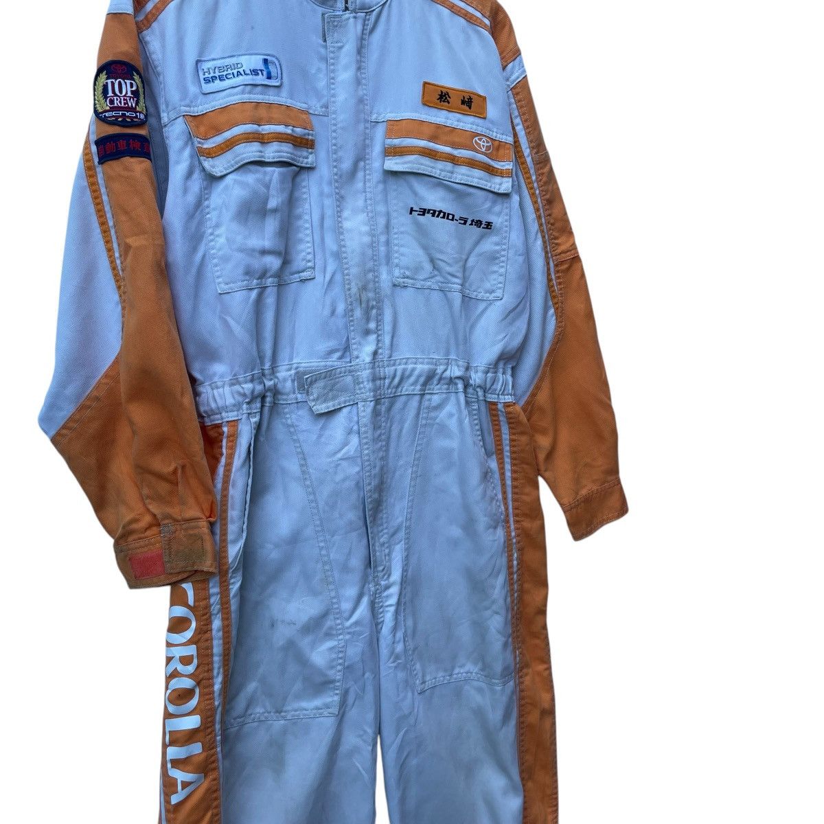 Vintage 💥Vintage Toyota Corolla Techno Top Crew Coverall Workwear Size US 31 - 6 Thumbnail