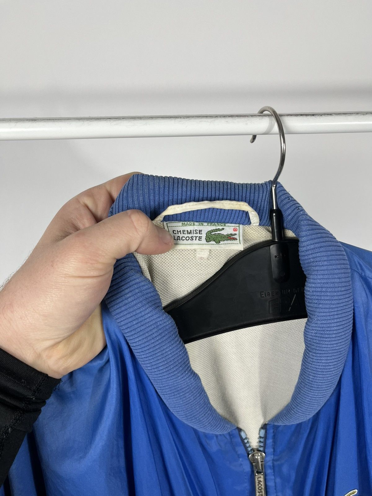 Lacoste Vintage Lacoste Bomber Jacket Blue Full Zip Made in France Size US XXL / EU 58 / 5 - 6 Thumbnail