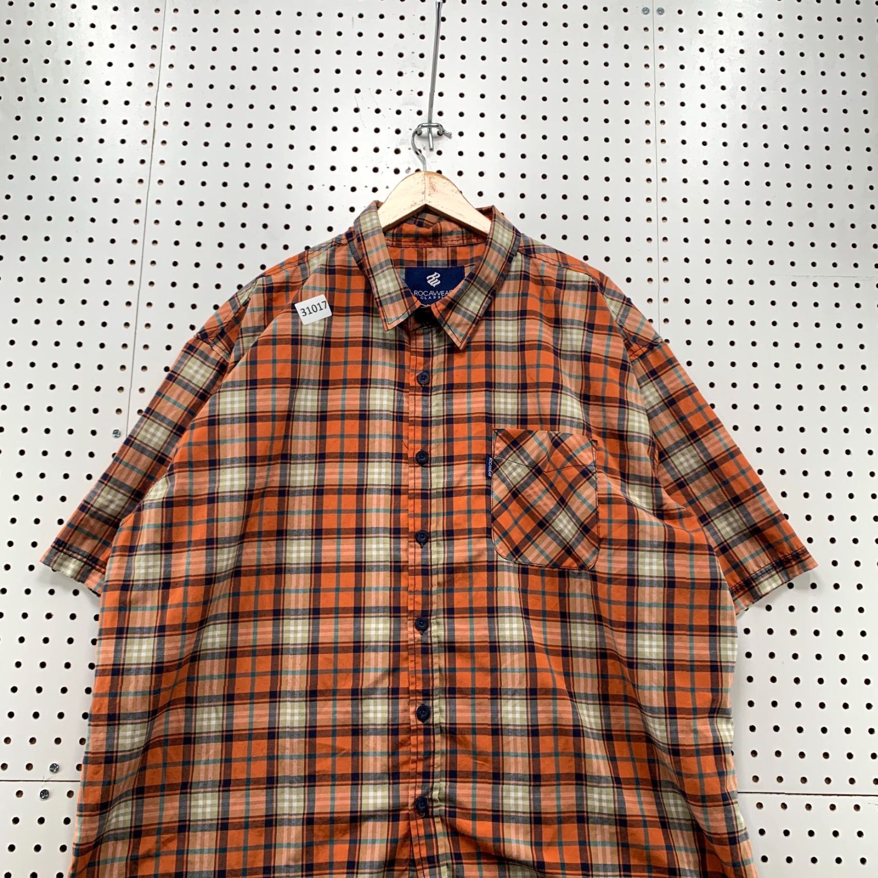 Rocawear VINTAGE Rocawear Button-Up Shirt Mens 3XL Orange Plaid Y2K 28x34 Shirt Mens 3XL Orange Brown Plaid Rocawear Button-Up Shirt Mens 3XL Vintage Size US XXL / EU 58 / 5 - 5 Thumbnail