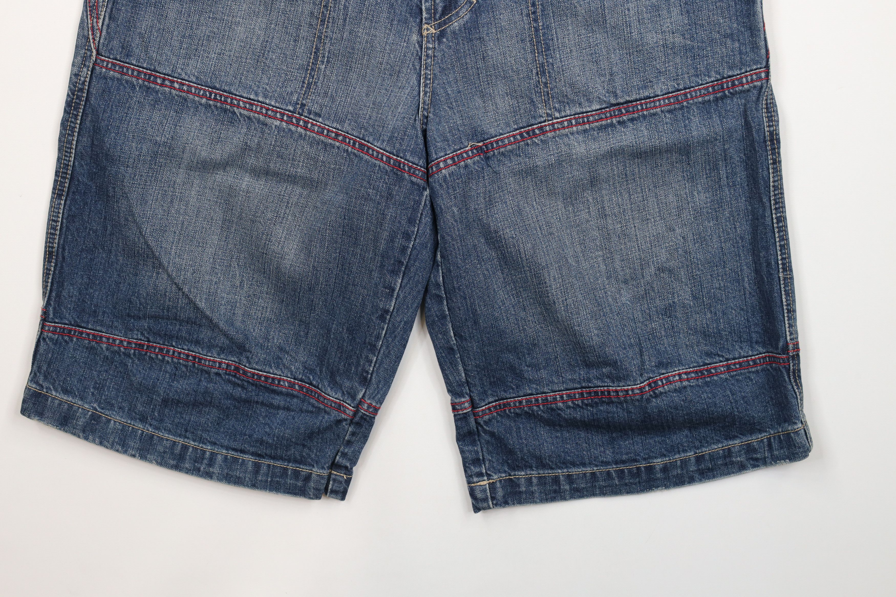 Marithe + Francois Girbaud × Vintage NOS Vintage 90s Marithe Francois Girbaud Denim Shorts Blue Size US 32 / EU 48 - 4 Thumbnail