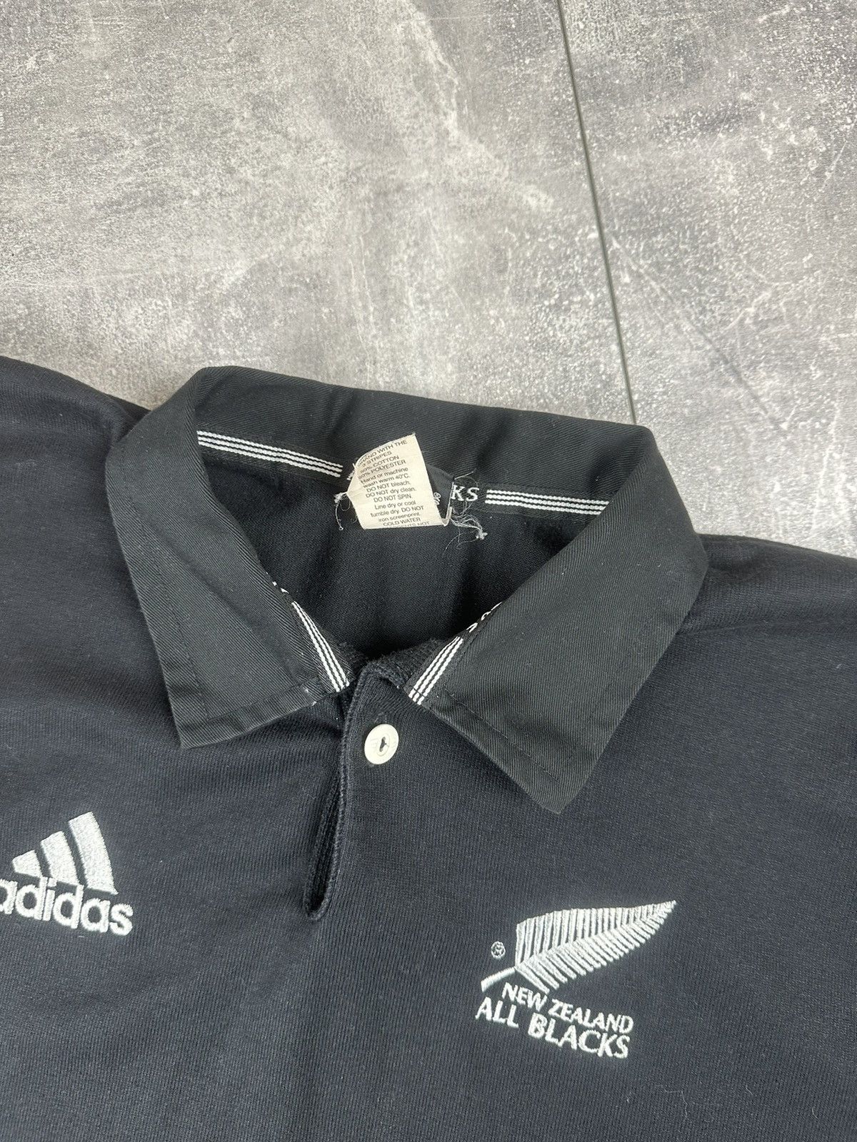 Adidas Adidas All Blacks Mens Rugby Polo Jersey Size US L / EU 52-54 / 3 - 9 Thumbnail