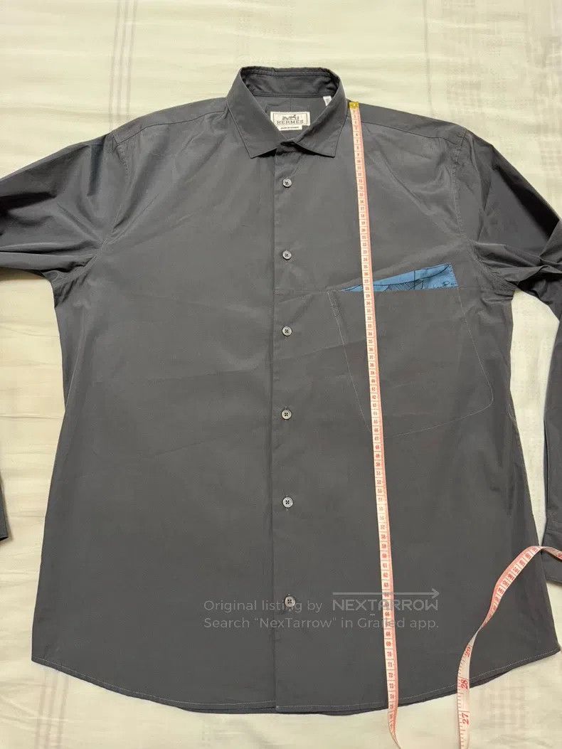 Hermes Hermes Cotton and silk blended shirt jacket Size US XXS / EU 40 - 5 Thumbnail
