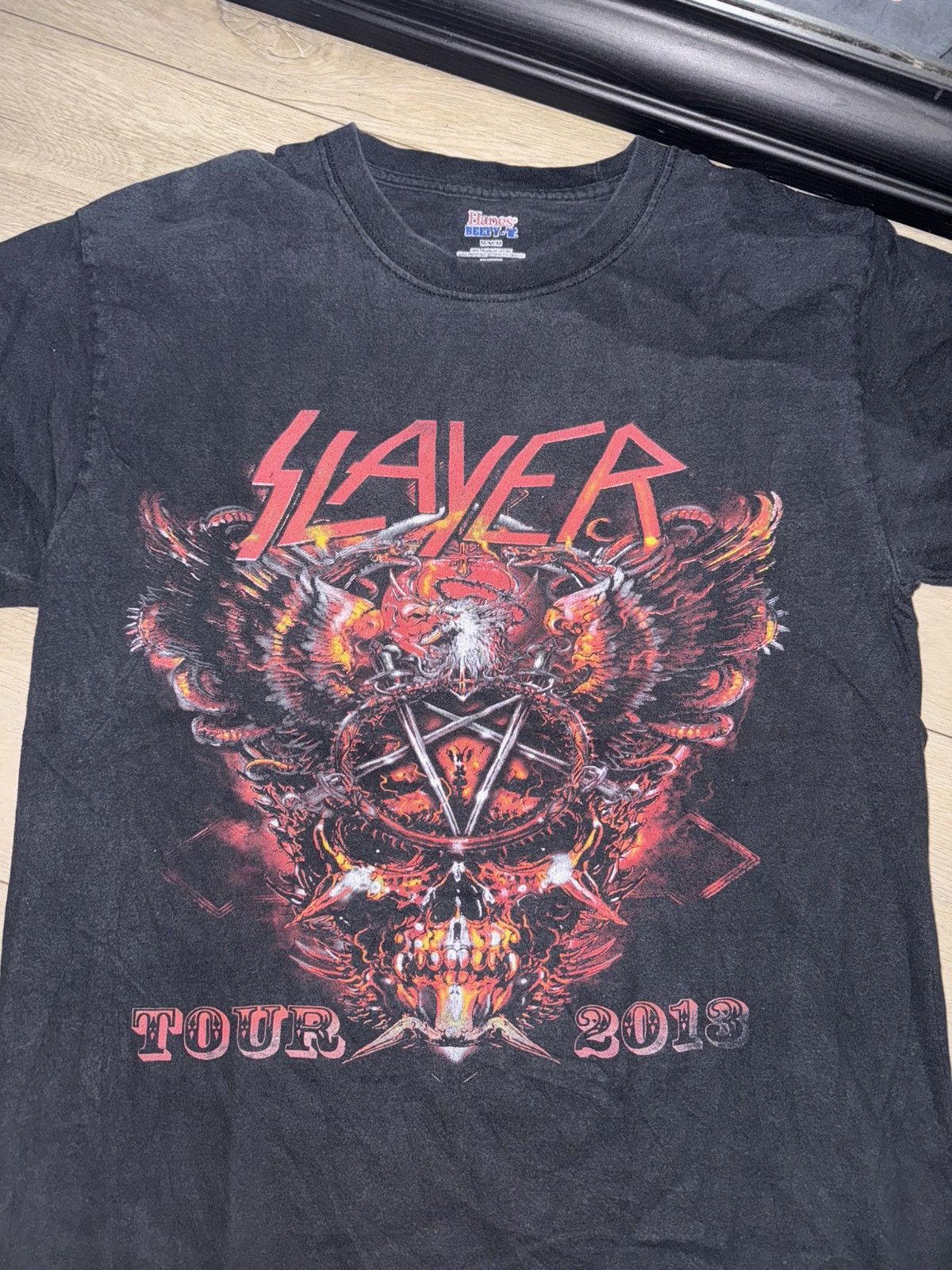 Band Tees × Vintage Vintage / Y2K Slayer Tour Shirt Size US M / EU 48-50 / 2 - 3 Thumbnail