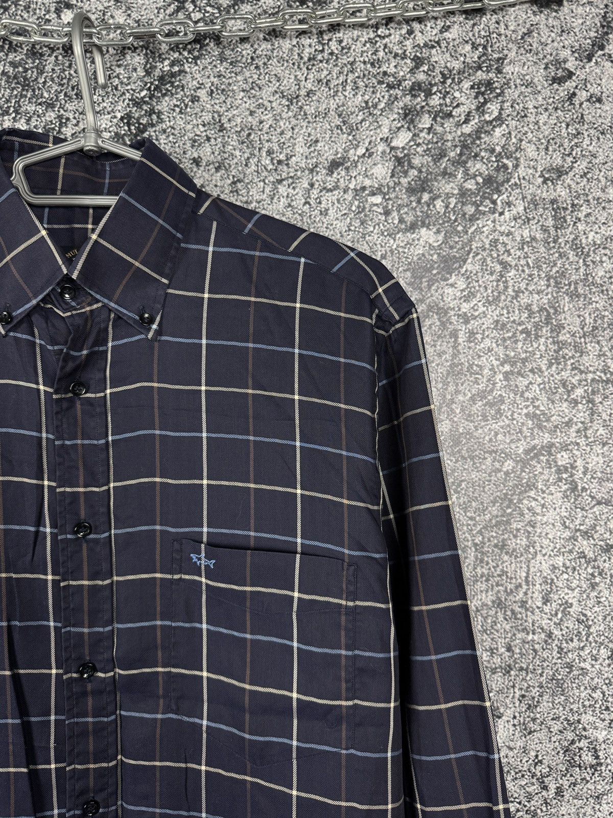 Paul & Shark Paul Shark Long Sleeve Plaid Shirt Button Up Italy Size 39 Size US L / EU 52-54 / 3 - 2 Thumbnail