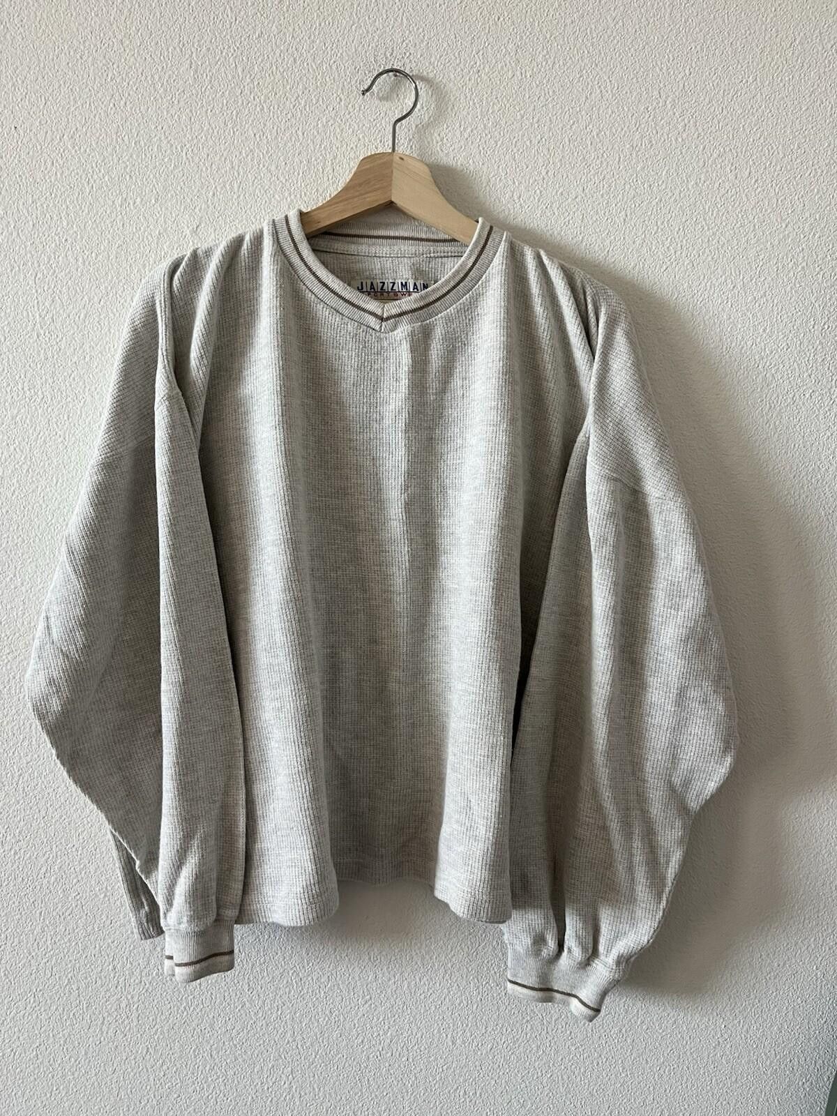Vintage Vintage Jazzman Waffle Knit Thermal Sweatshirt L Size US XL / EU 56 / 4 - 1 Thumbnail