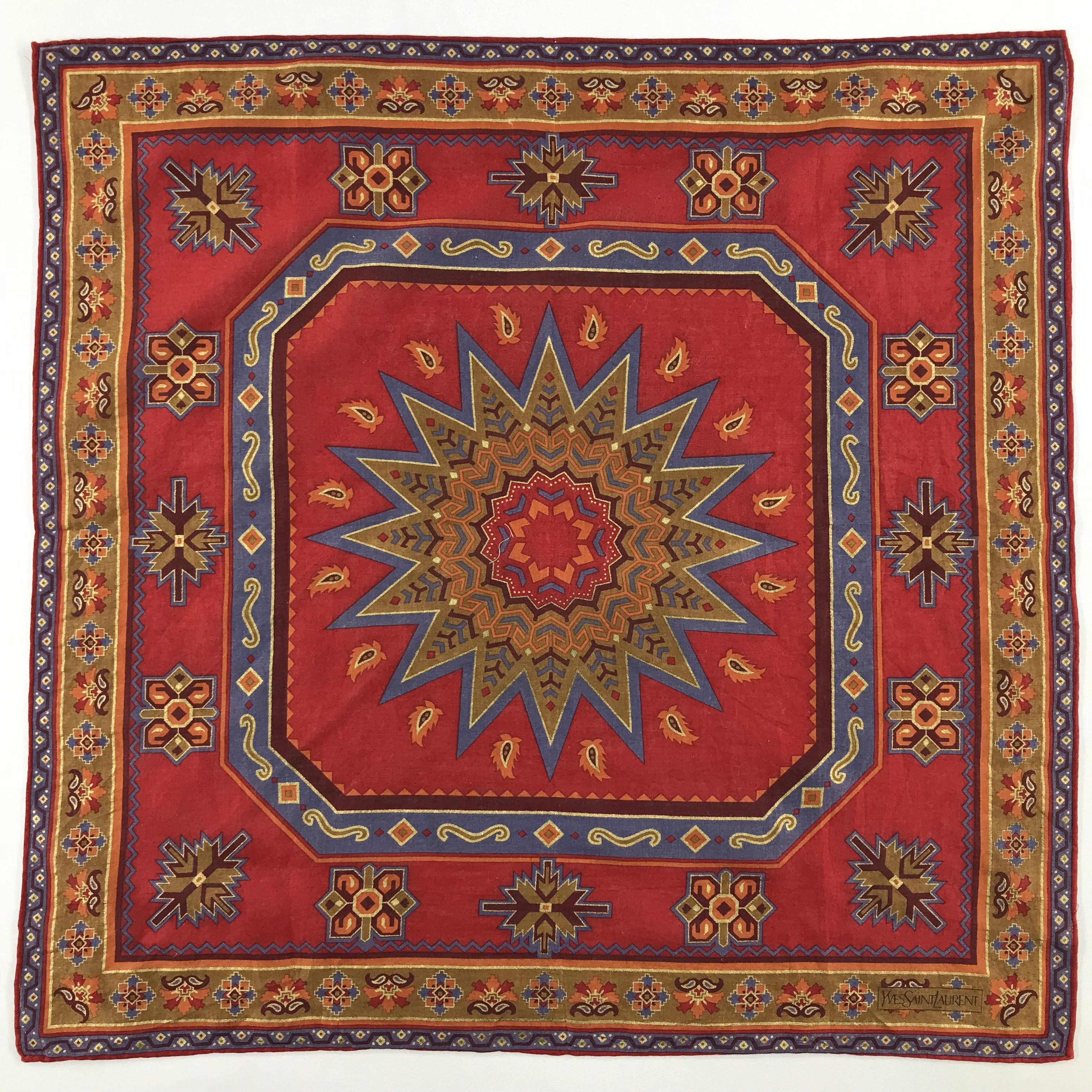 Yves Saint Laurent Yves Saint Laurent Bandana / Handkerchief/Neckerchief -S2456 Size ONE SIZE - 1 Thumbnail