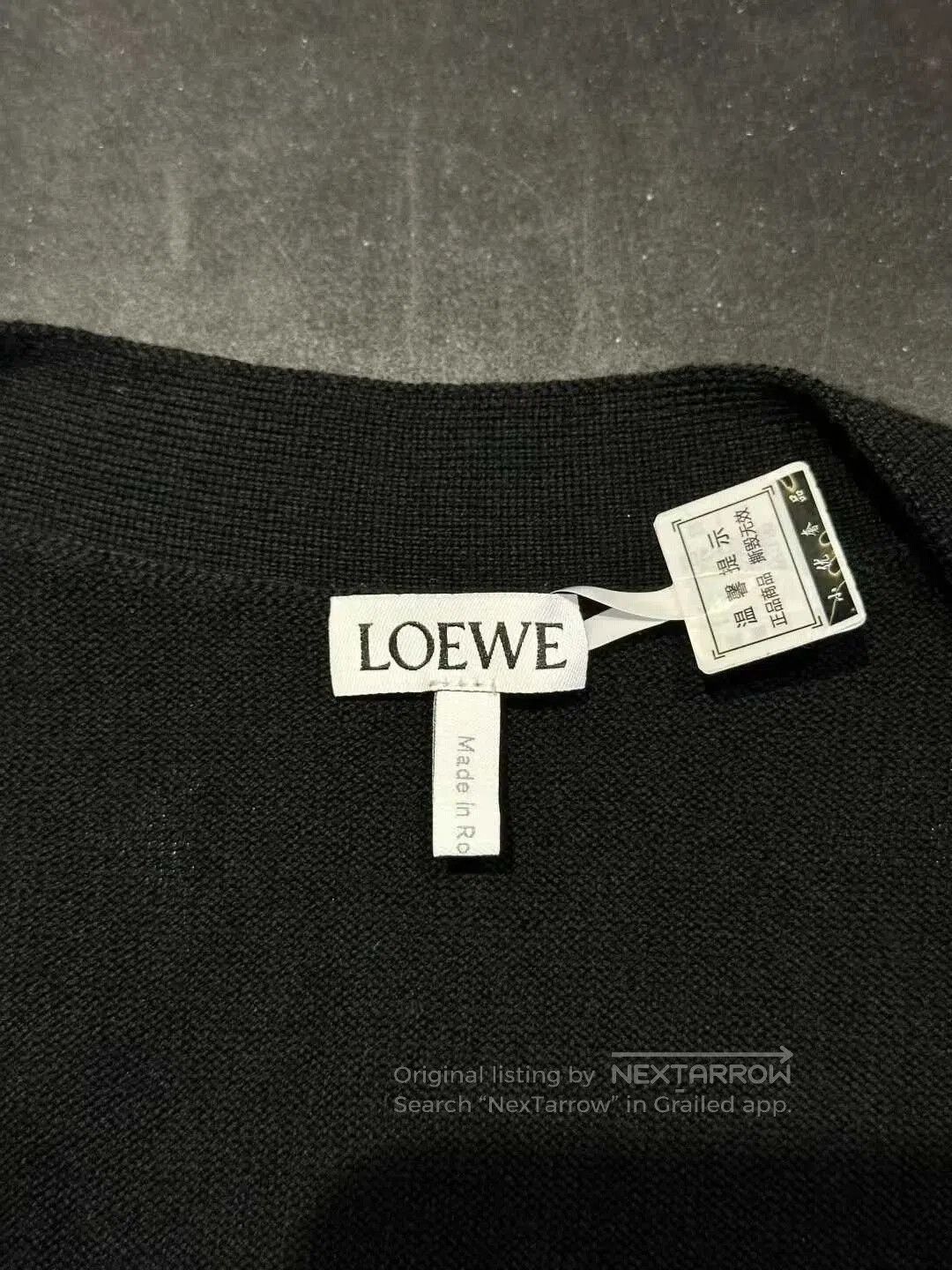 Loewe Loewe Embroidered Logo Black Cardigan. Size US M / EU 48-50 / 2 - 5 Thumbnail
