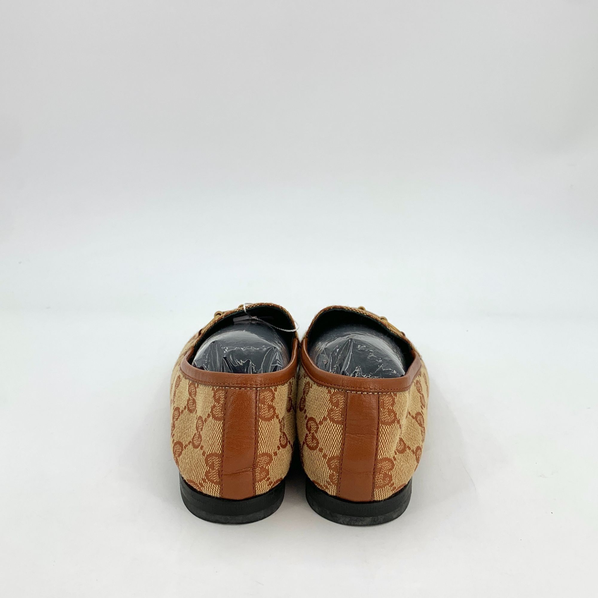 Gucci Gucci Jordaan Brown Logo Jacquard Horsebit Loafers Size 36 M Size US 6 / IT 36 - 5 Thumbnail
