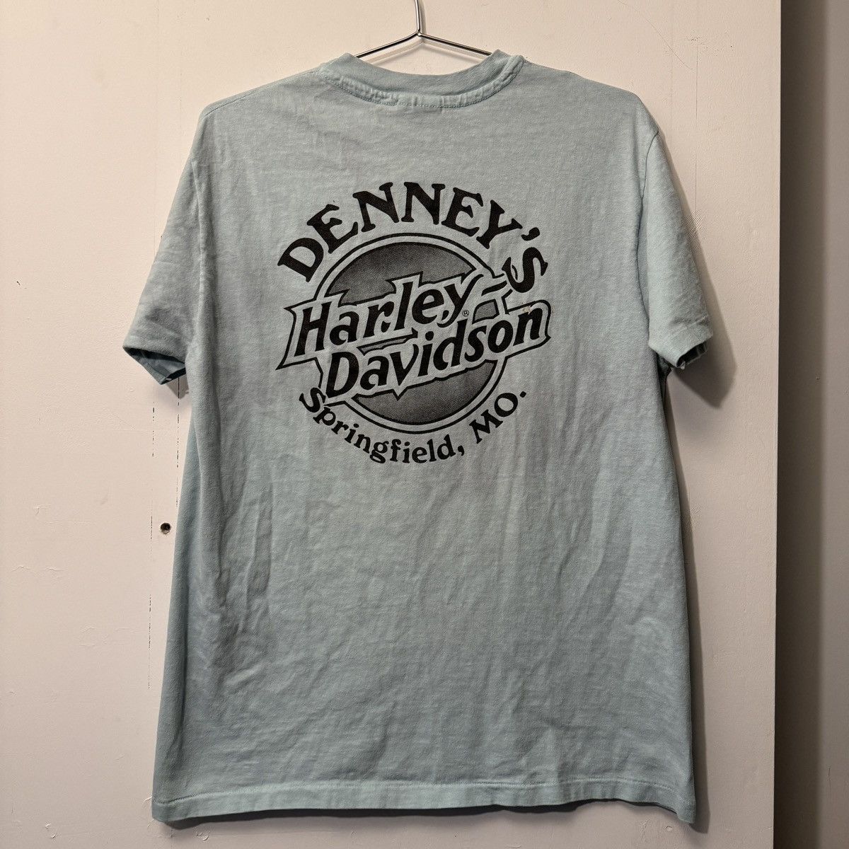 Harley Davidson Vintage 90s Harley Davidson Faded Blue Ozarks Tee Size US L / EU 52-54 / 3 - 15 Thumbnail