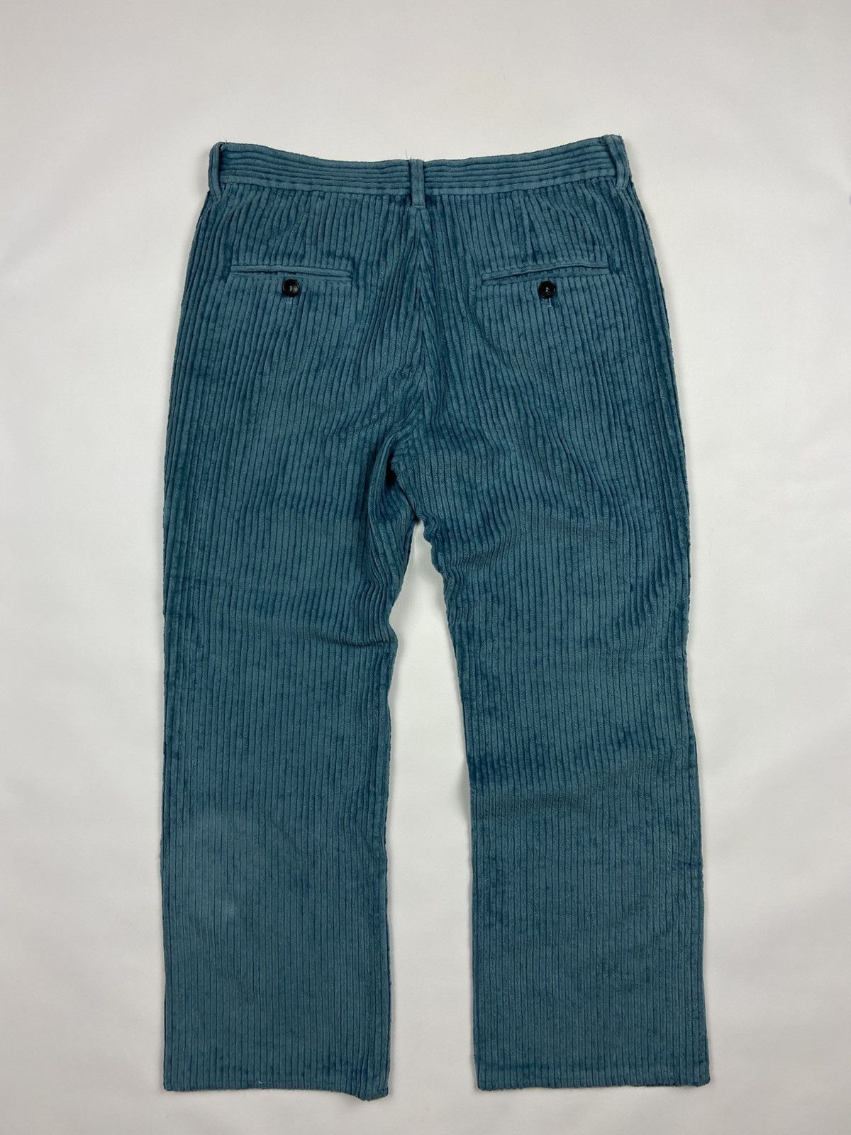 Designer × Isabel Marant Isabel Marant Trousers Turquoise Womens Velvet Striped Pants Size 27" / US 4 / IT 40 - 12 Thumbnail