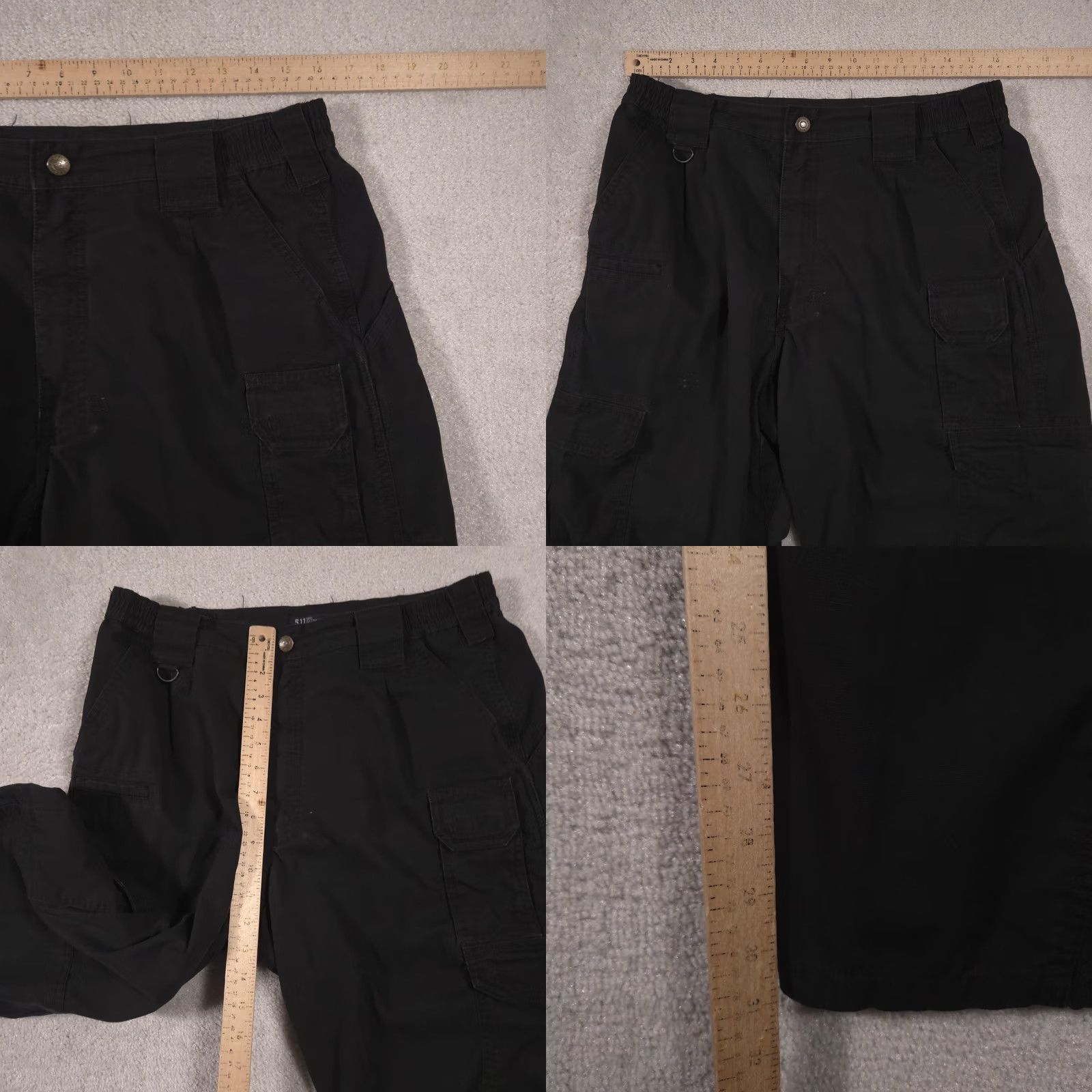 Vintage 5.11 Tactical Pants Mens 34x31 Black Cargo Elastic Waist Workwear Style 74273 Size US 34 / EU 50 - 8 Thumbnail