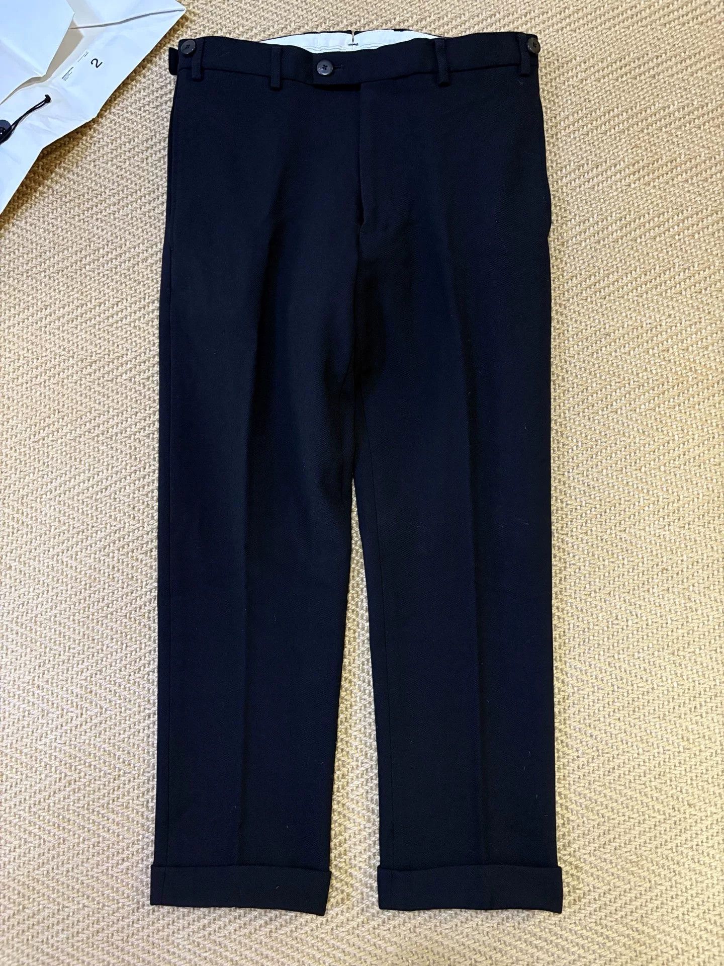 Visvim visvim high-water wool slacks in black Size US 39 - 1 Thumbnail