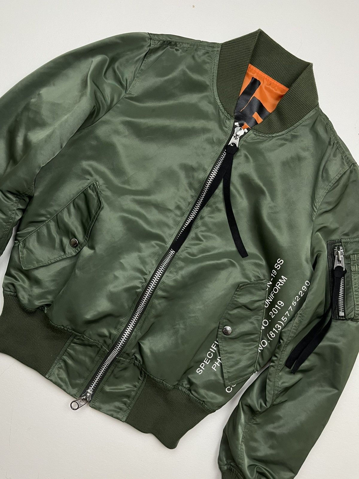 uniform experiment Uniform Experiment 19SS Graffiti Reversible MA-1 Jacket Size US XS / EU 42 / 0 - 4 Thumbnail
