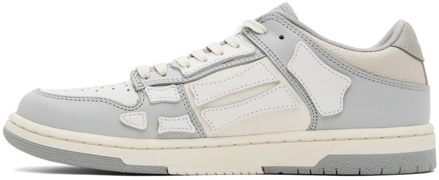 Amiri o1mle0426 Skelton Low-Top Sneakers in Gray Size US 12 / EU 45 - 3 Thumbnail