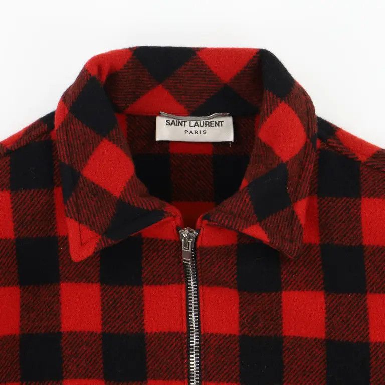 Saint Laurent Paris o1tko10924 Zip Up Jacket in Red Size US XL / EU 56 / 4 - 2 Thumbnail
