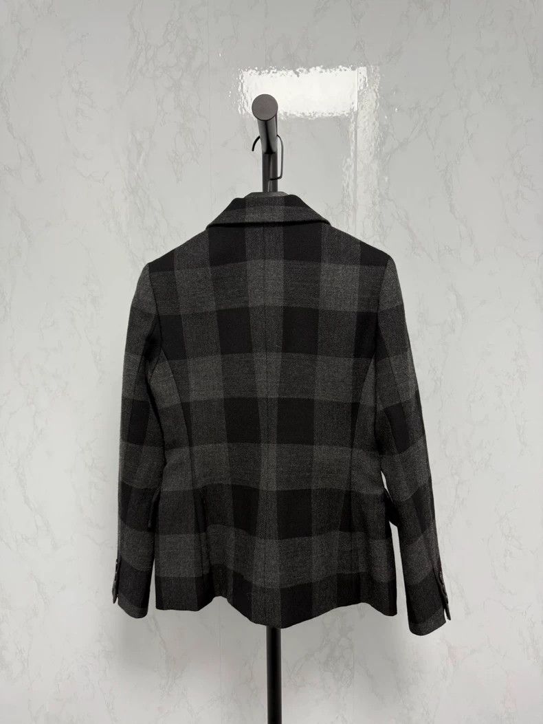 Dior Dior Black and gray plaid wool suit Size XS / US 0-2 / IT 36-38 - 2 Thumbnail