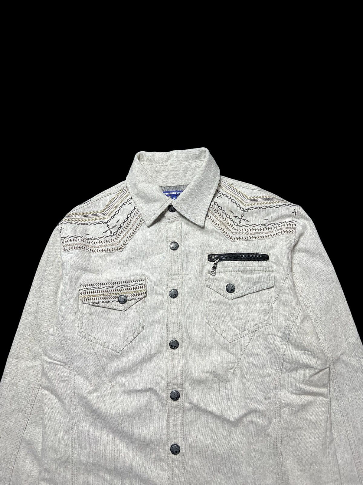 Japanese Brand Semantic Design Double Pocket Button Shirt Size US M / EU 48-50 / 2 - 2 Thumbnail