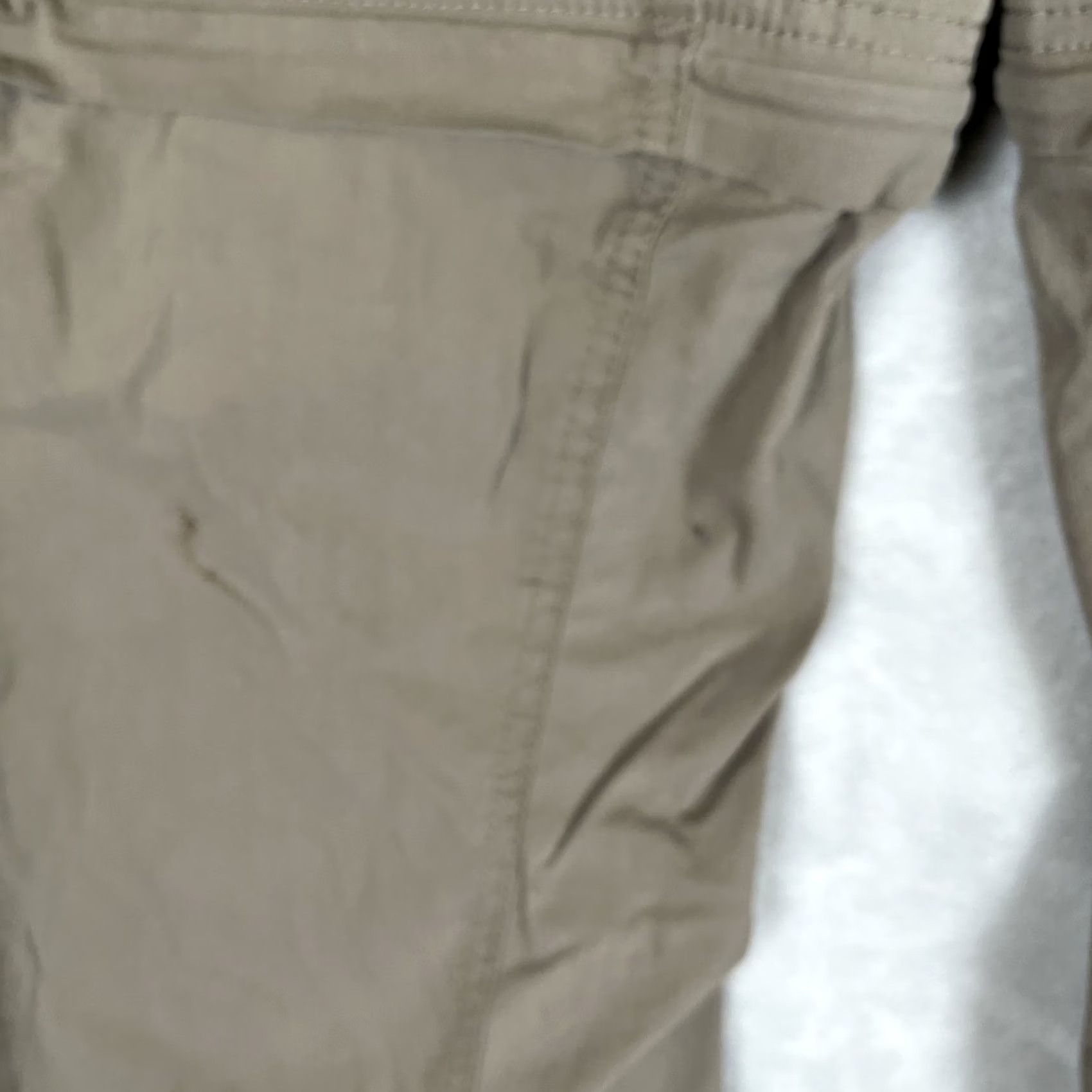 Vintage BC Clothing Cargo Pants Men 2XL Khaki Brown Tan Cotton Blend Nylon Canvas Cargo Pocket Adjustable Waist Inseam 30 Straight Relaxed 90s Vintage No Size US 39 - 2 Thumbnail