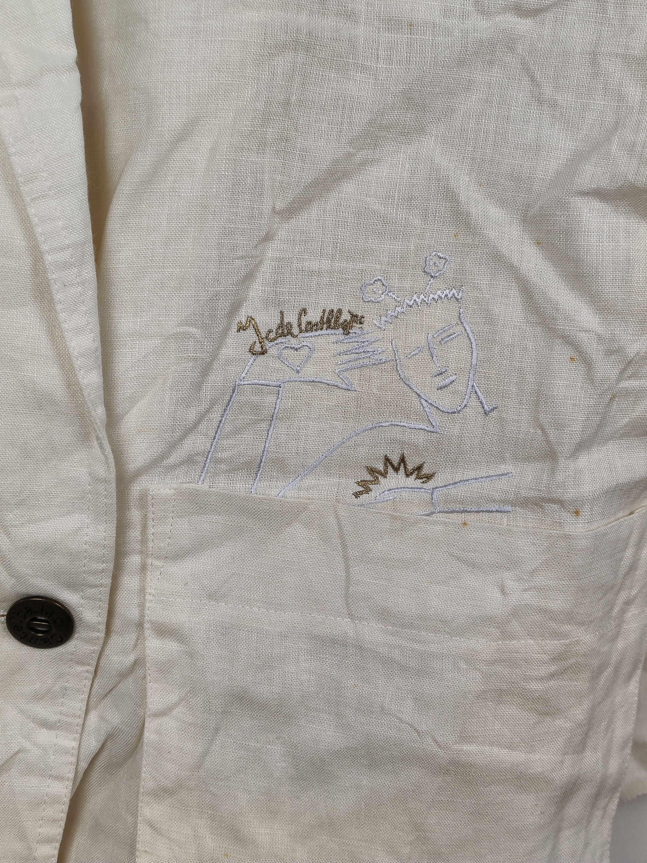 Jean Charles De Castelbajac Jean-Charles de Castelbajac white linen blazer Size US M / EU 48-50 / 2 - 4 Thumbnail