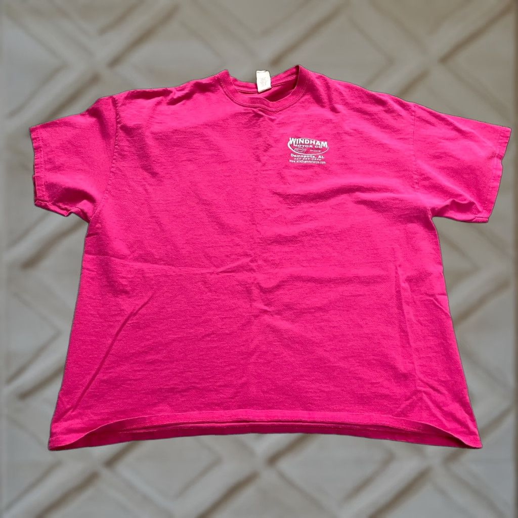 Gildan GILDAN Ultra Cotton Graphic T-Shirt 2XL Pink Windham Motor Chevrolet Biker Mens Size US XXL / EU 58 / 5 - 1 Thumbnail
