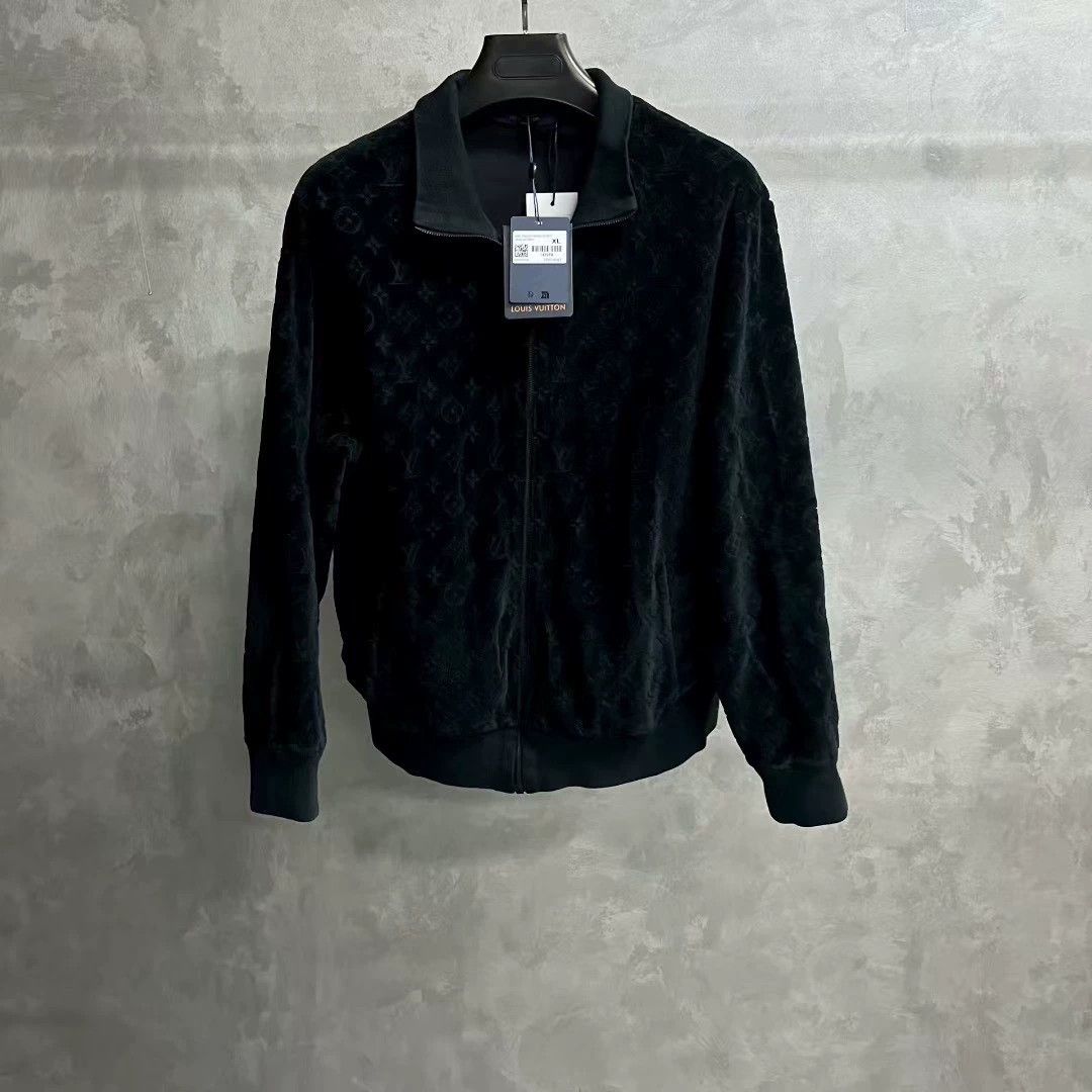 Louis Vuitton latest louis vuitton black zip collar jacket Size US XL / EU 56 / 4 - 1 Thumbnail