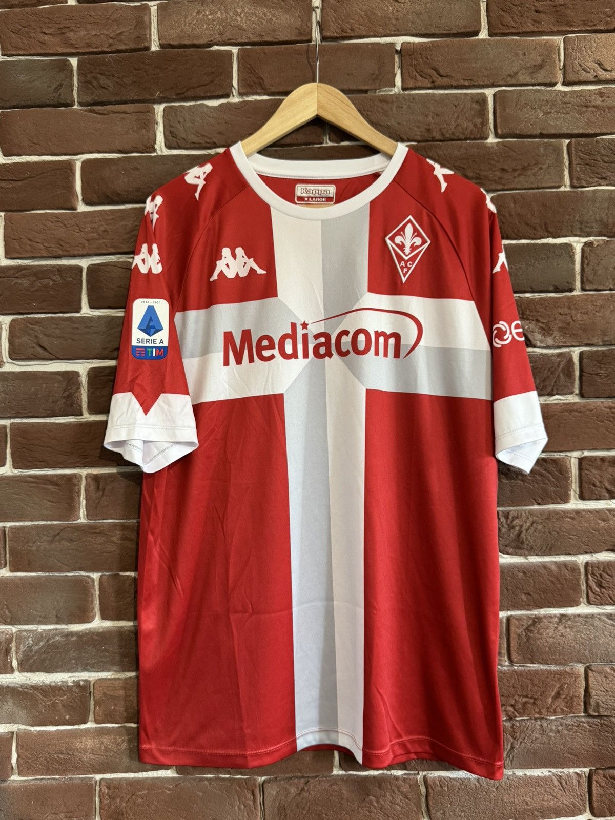 Kappa Rare 2020/2021 KAPPA FIORENTINA Serie A Football JERSEY XL Size US XL / EU 56 / 4 - 1 Thumbnail