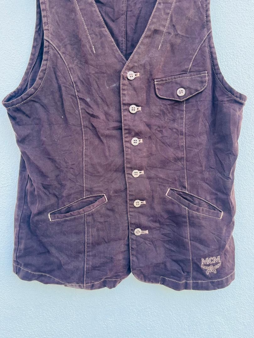 MCM Vintage MCM Japanese Designer Fashion Style Vest Size L / US 10 / IT 46 - 4 Thumbnail