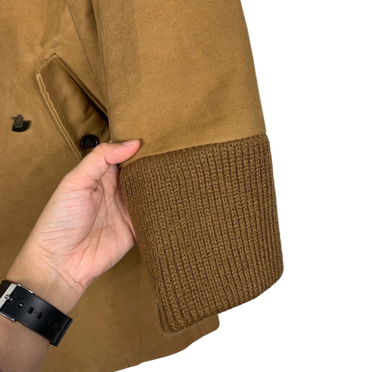 Japanese Brand Blanc Basque Double Breasted Coat Size XS / US 0-2 / IT 36-38 - 13 Thumbnail