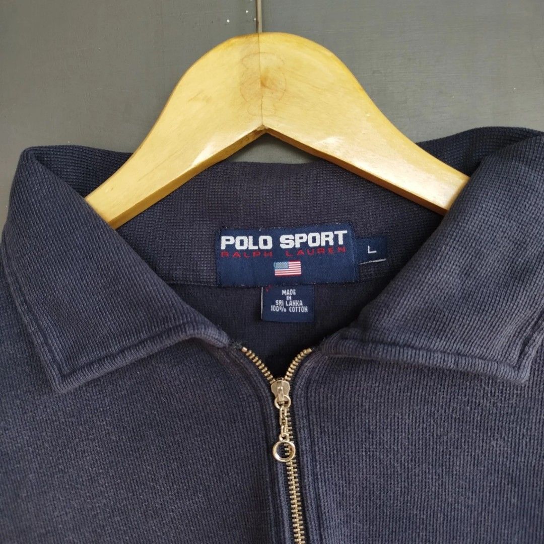 Polo Ralph Lauren × Ralph Lauren × Vintage Vintage Polo Raplh Lauren Sport Half Zip Size US L / EU 52-54 / 3 - 4 Thumbnail