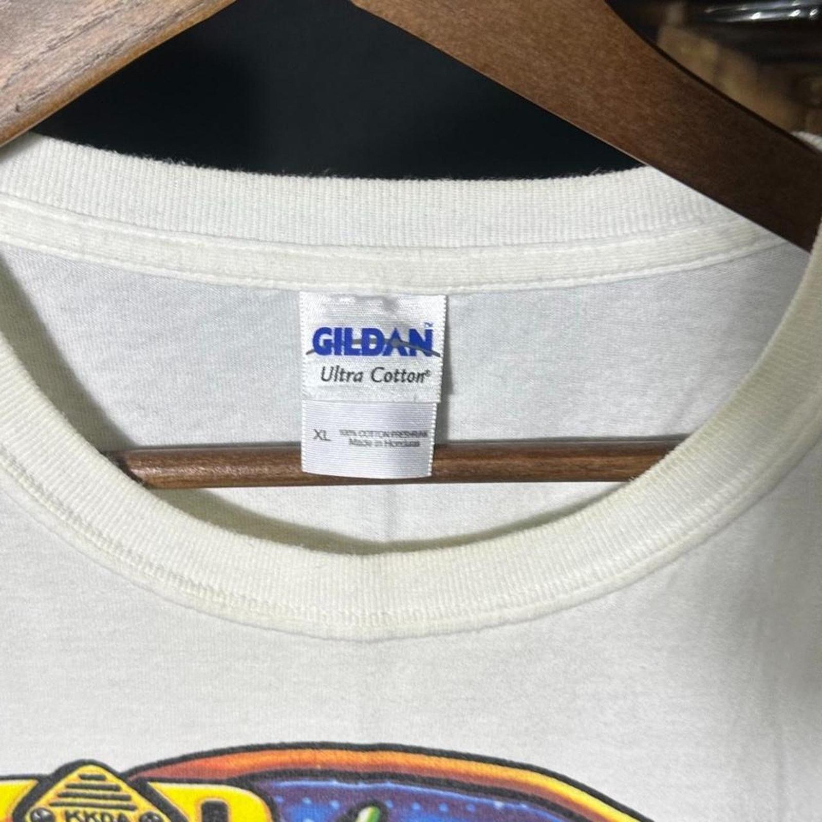 Gildan White Car Show Tee Mens XL Shirt Double Sided Biker Style Size US XL / EU 56 / 4 - 3 Thumbnail