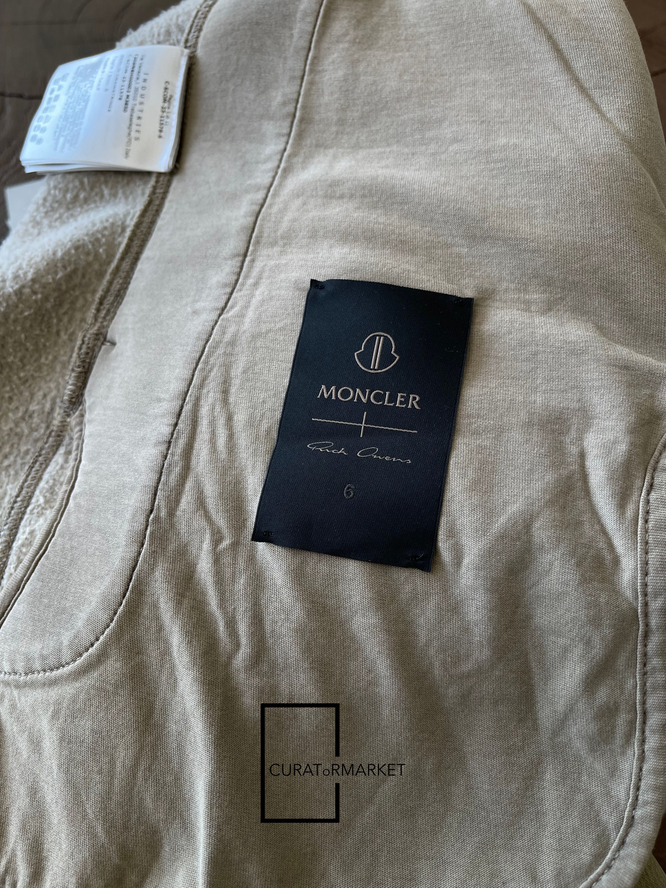 Moncler × Rick Owens Small Acid Dye Gradient Fleece Berlin Drawstrings FW23 Size US 30 / EU 46 - 10 Thumbnail