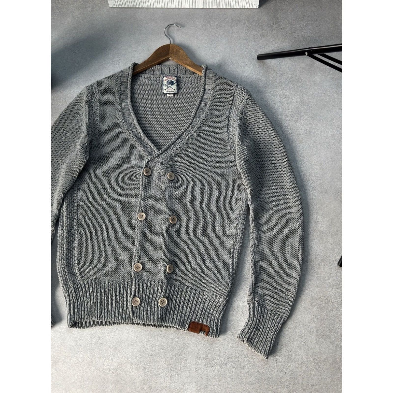 Diesel VINTAGE Diesel Cardigan Sweater Knit Button Up M Men Gray Cotton 90s City Streetwear Diesel Clothes Size US M / EU 48-50 / 2 - 3 Thumbnail