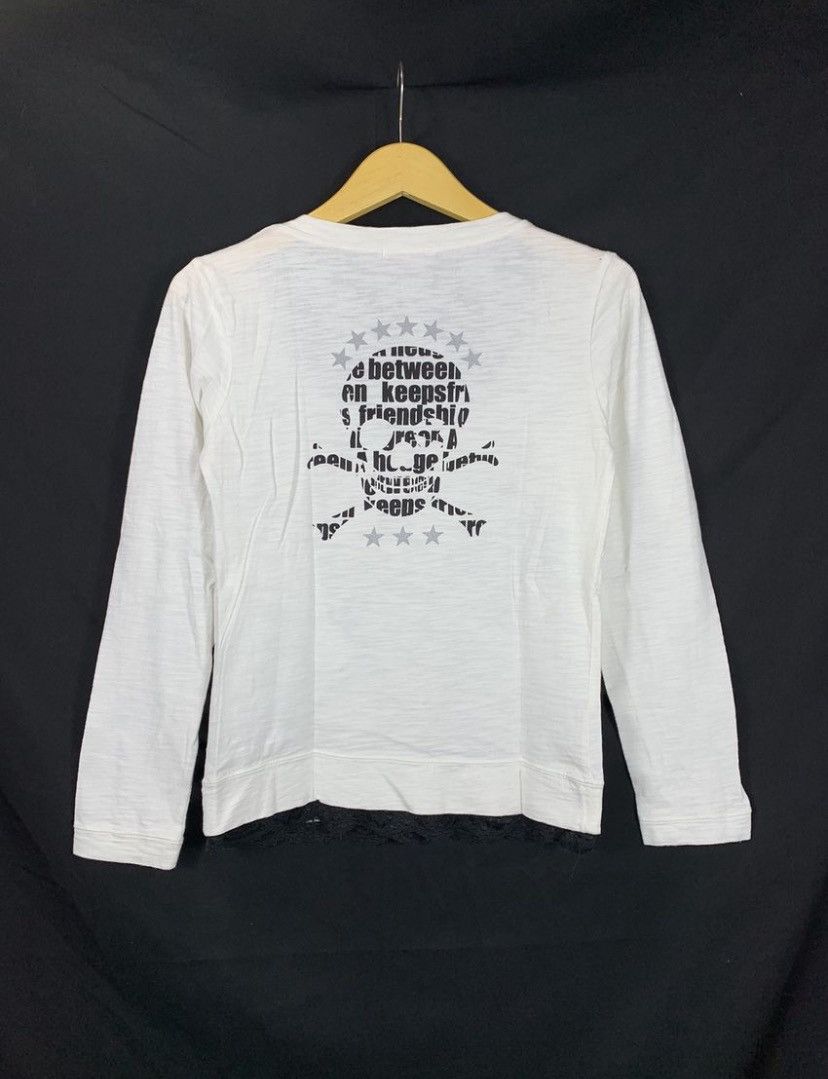20471120 Japanese Sucure Pomme Skull Triple layer Long sleeve Size US S / EU 44-46 / 1 - 2 Thumbnail