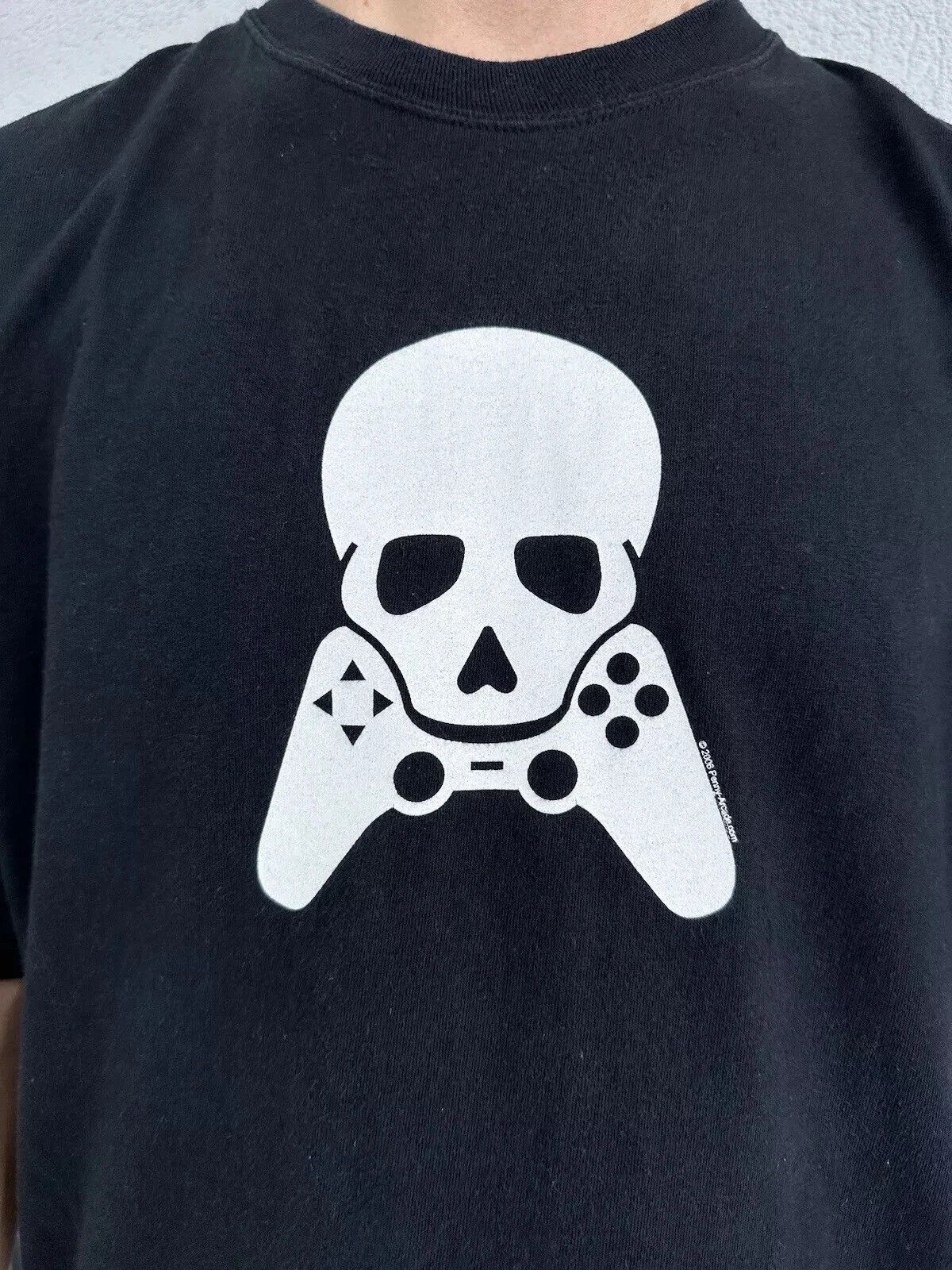 Hanes VINTAGE 2000s PENNY ARCADE PAX FADED SHIRT SKULL GAME PROMO Size US XL / EU 56 / 4 - 8 Thumbnail