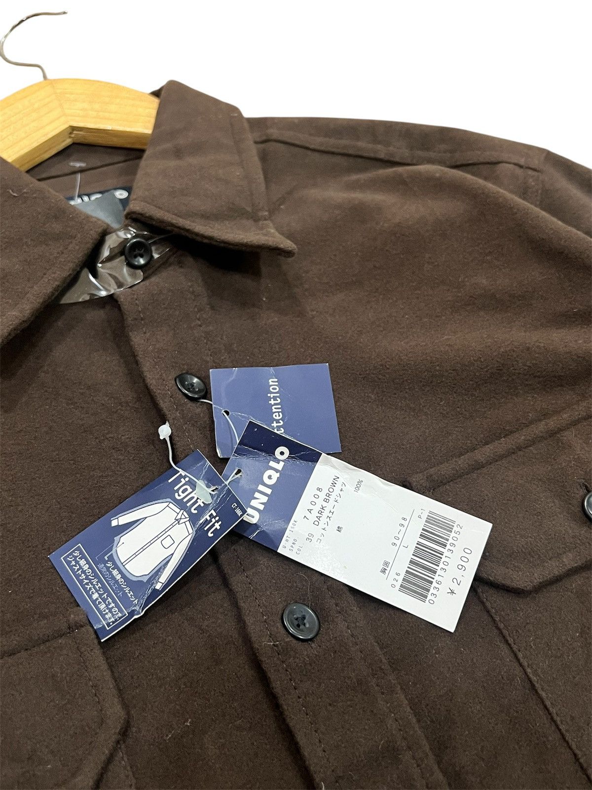 Japanese Brand × Uniqlo × Vintage NWT Vintage Uniqlo Double Pocket Shirt Size US L / EU 52-54 / 3 - 2 Thumbnail