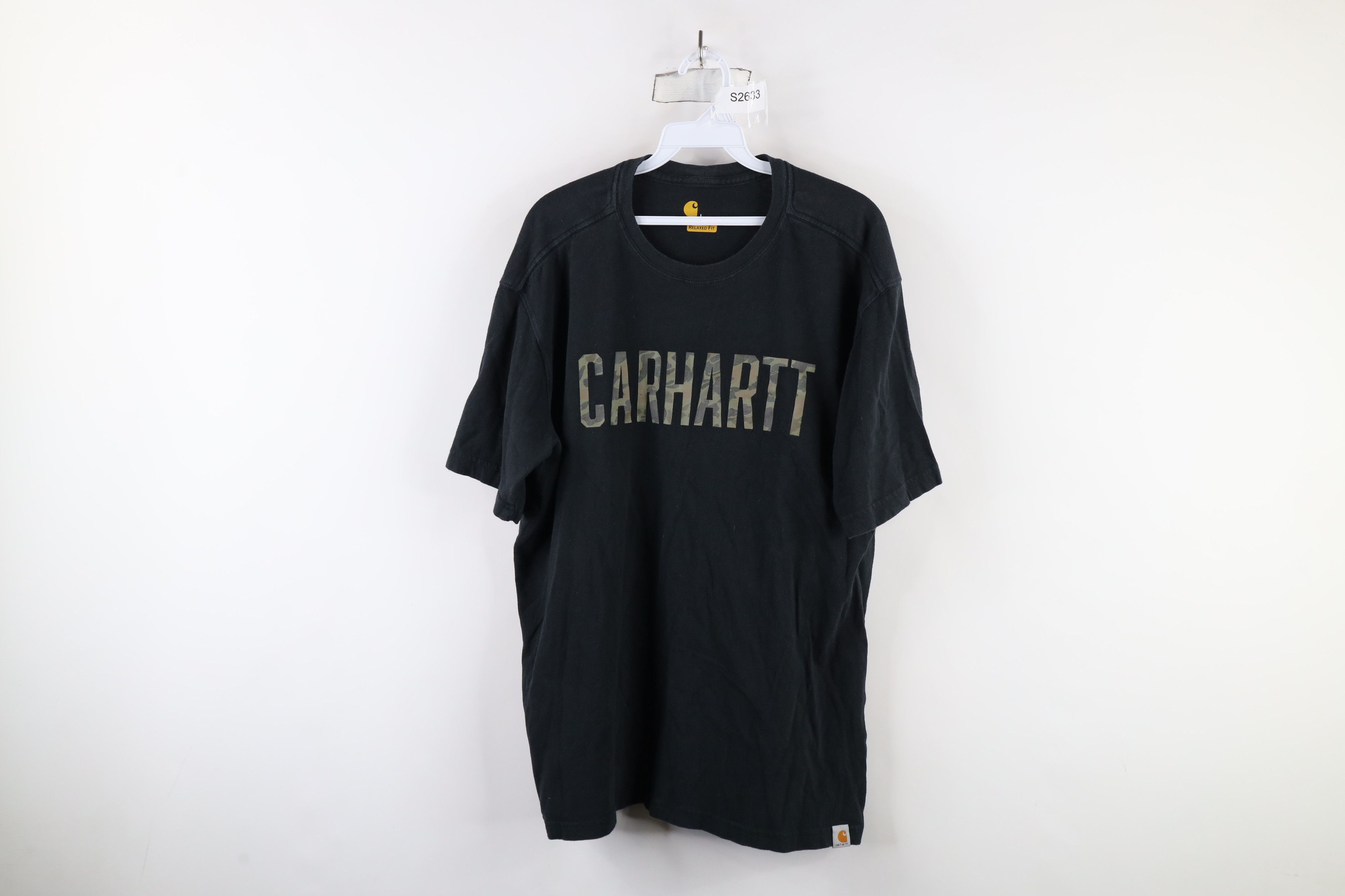 Carhartt × Vintage Vintage Carhartt Spell Out Camouflage Short Sleeve T-Shirt Size US L / EU 52-54 / 3 - 1 Thumbnail