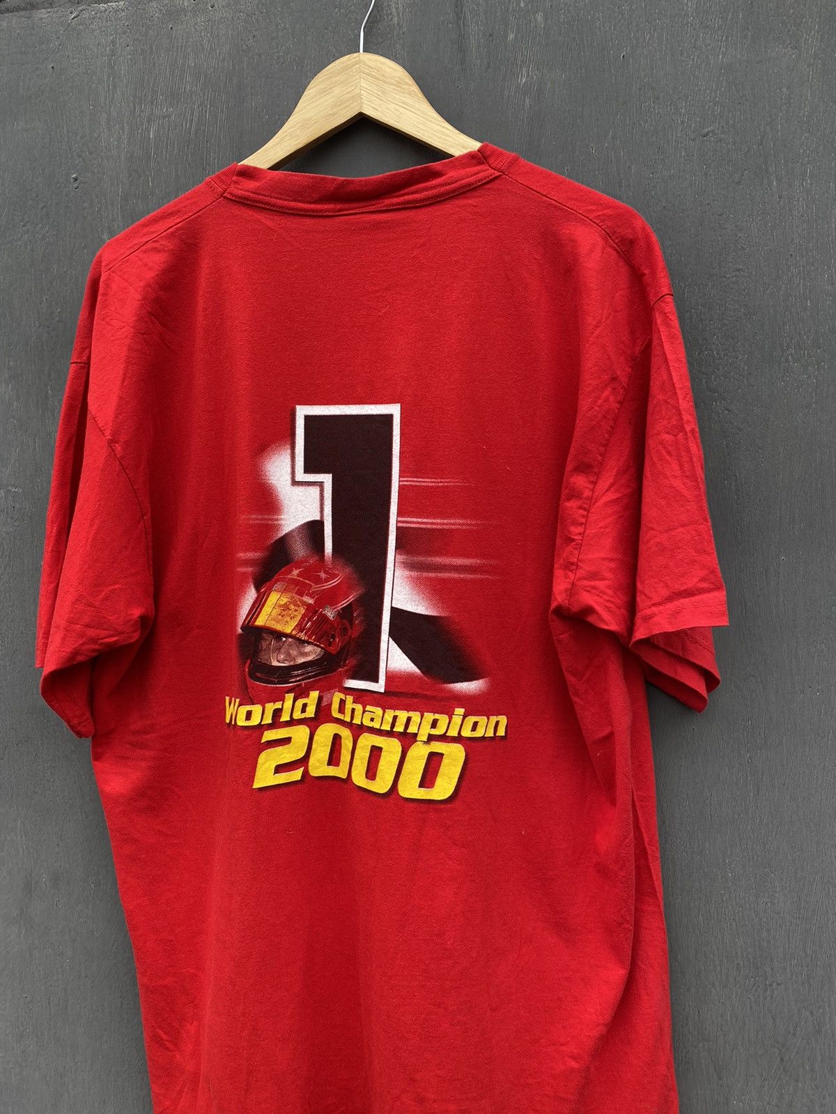 Vintage Michael Schumacher vintage 2000 t shirt size L/XL Size US L / EU 52-54 / 3 - 6 Thumbnail