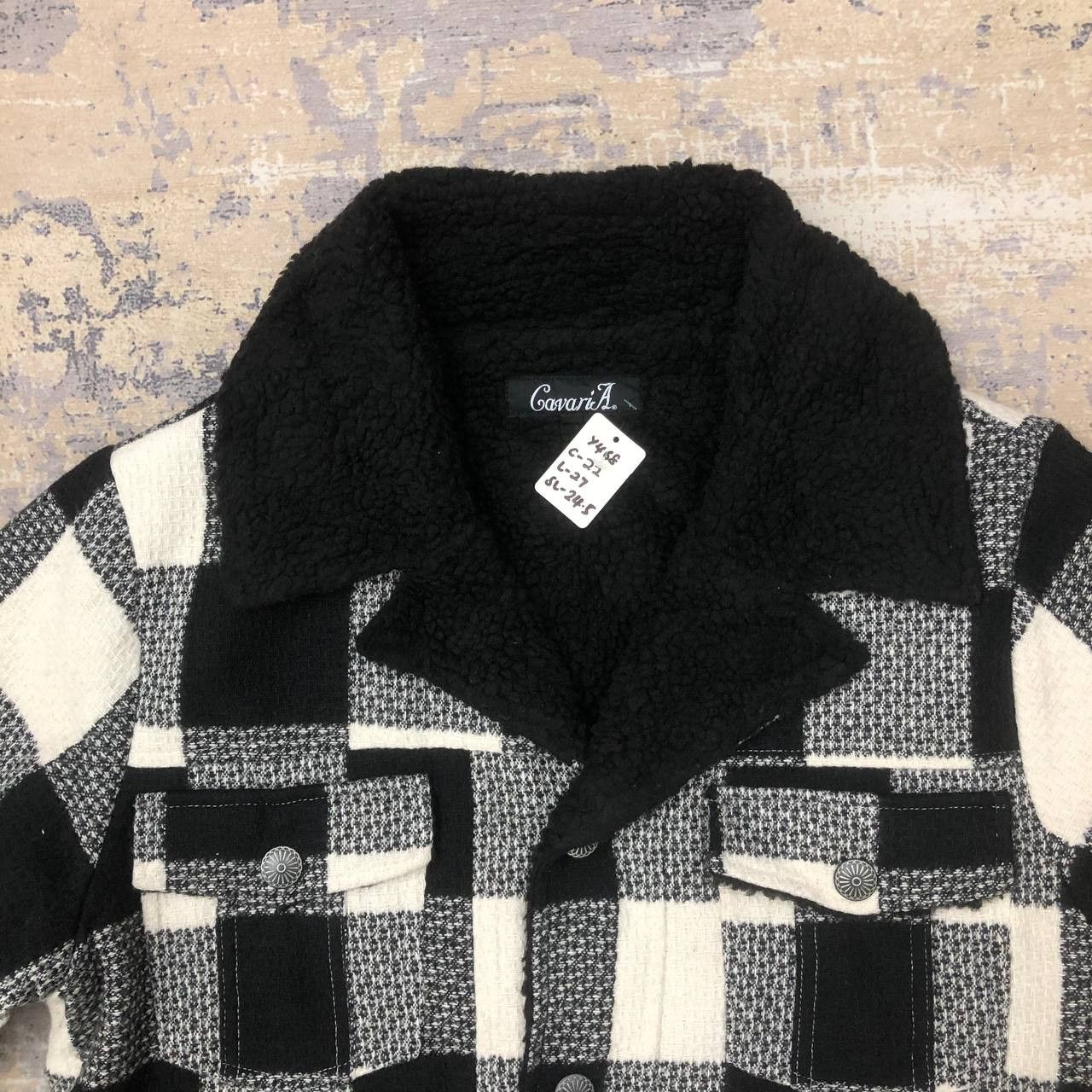 Japanese Brand Y468 FLEECE TARTAN CAVARIA JAPAN JACKET Size US M / EU 48-50 / 2 - 5 Thumbnail