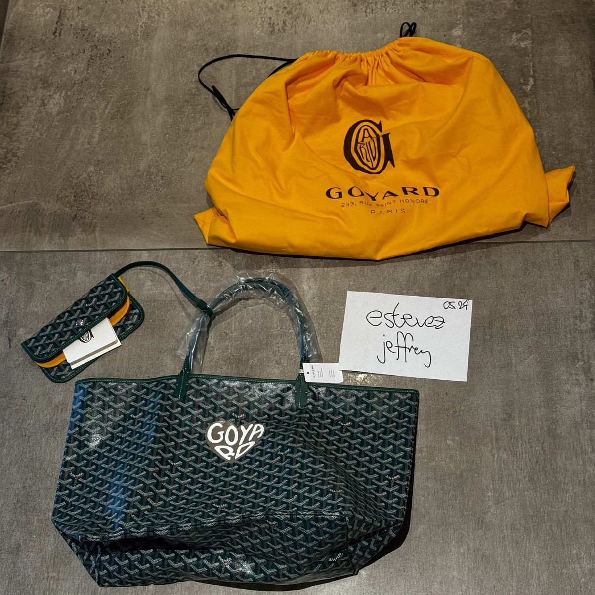 Goyard Goyard GM Tote bag with Hand-Painted Coeur St. Louis Size ONE SIZE - 4 Thumbnail
