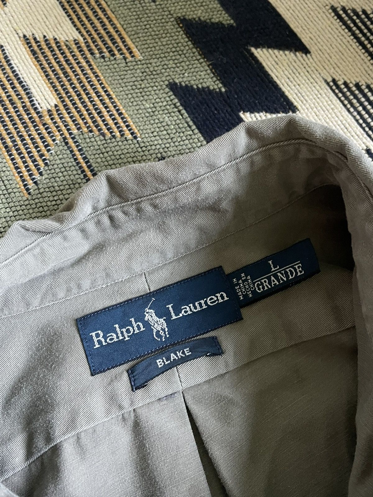 Polo Ralph Lauren × Vintage Vintage 90’s Polo Ralph Lauren Blake Shirt Size US XL / EU 56 / 4 - 10 Thumbnail